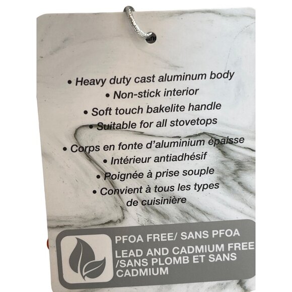 Cookware 11” Casserole Pot 2 Pc. Gray W/White Specs Master Class New With Tags! - Picture 7 of 7